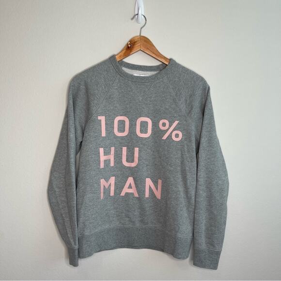 Everlane 100% Human Typography Oversized Crewneck Sweatshirt XS - Picture 1 of 7
